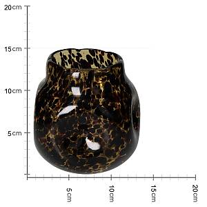 Βάζο ArteLibre Καφέ Γυαλί 15x15x15cm