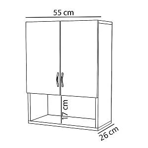 Ντουλάπι Μπάνιου ArteLibre SAMENTHA Λευκό Μοριοσανίδα 55x30x70cm