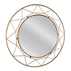 Καθρέπτης Τοίχου ArteLibre AERIN Χρυσό Μέταλλο/Γυαλί 80x4x80cm