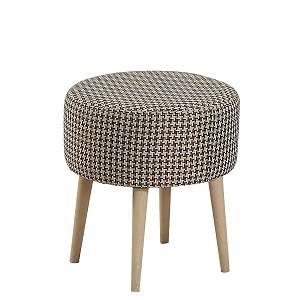 Σκαμπό ArteLibre ADA Houndstooth Κόκκινο Ύφασμα 40x43cm