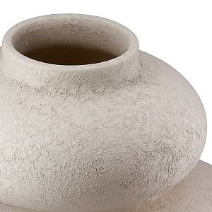 Βάζο Stone Κεραμικό Light Gray PU H. 21 cm D. 17 cm