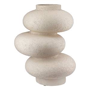 Βάζο Stone Κεραμικό Light Gray PU H. 21 cm D. 17 cm