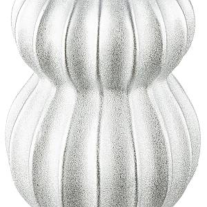 Βάζο Κεραμικό Ασημί Χρώμα D14X30Cm D14X30Cm