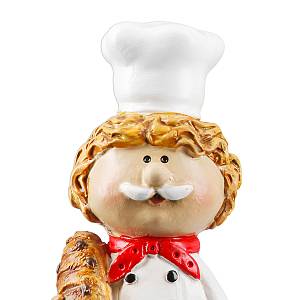 Φιγούρα Cook Star Chef Πολυρεζίνη Λευκό PU Pcs. Assorted 4.5x4.5x13cm