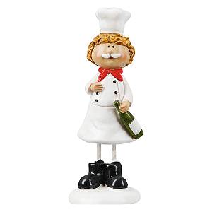 Φιγούρα Cook Star Chef Πολυρεζίνη Λευκό PU Pcs. Assorted 4.5x4.5x13cm