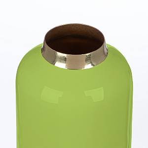Βάζο Roro Μέταλλο Cream Πράσινο PU Pcs. Assorted H. 10 cm D. 85 cm