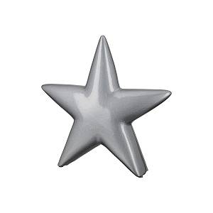 Διακοσμητικό Αντικείμενο Αστέρι Κεραμικό Ασημί 6x30x30cm