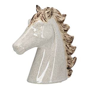 Sculpture Horse Ceramic Beige 19X9X20Cm 19X9X20Cm