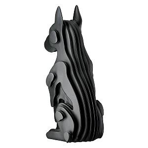 Figure Dog Synthetic Resin Black 13X15X29Cm 13X15X29Cm