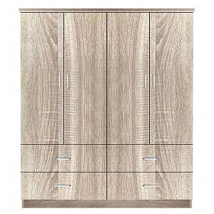 Ντουλάπα ArteLibre AMAZON LILY Φυσικό Χρώμα 160x50x180cm