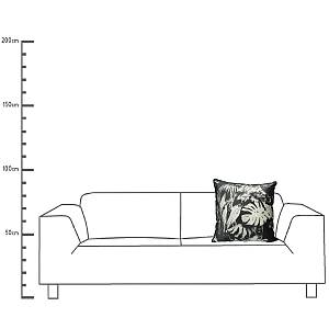 Μαξιλάρι ArteLibre Φύλλο Γκρι Βελούδο 50x50cm