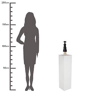 Διακοσμητικό ArteLibre Φιγούρα Άνθρωπος Κεραμικό Μαύρο 9x8x31.5cm