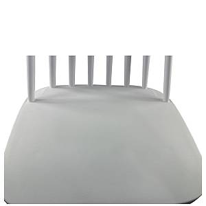 Σκαμπό Bar ArteLibre MARANTA Λευκό/Καρυδί PP/Μέταλλο 45x46x97cm