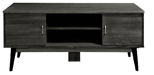 VELCO Pro Systems  ΕΠΙΠΛΟ TV ΜΕ ΔΥΟ ΠΟΡΤΕΣ ΚΑΙ ΤΕΣΣΕΡΙΣ ΘΕΣΕΙΣ 140x38x44 εκ ΓΚΡΙ ΟΞΙΑ