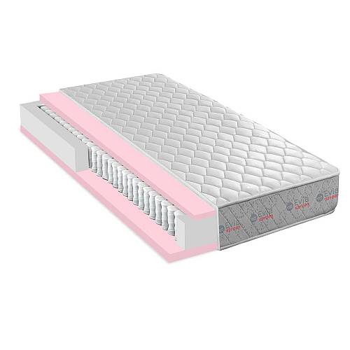 Ανατομικό Στρώμα Ύπνου Ημίδιπλο Evia Strom Dream με Pocket Springs 140x200cm Διπλής Όψεως