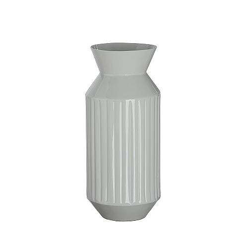 Βάζο Γκρι Μέταλλο 30cm