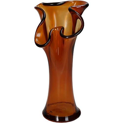 Βάζο ArteLibre Amber Ανακυκλωμένο Γυαλί 20x20x30cm