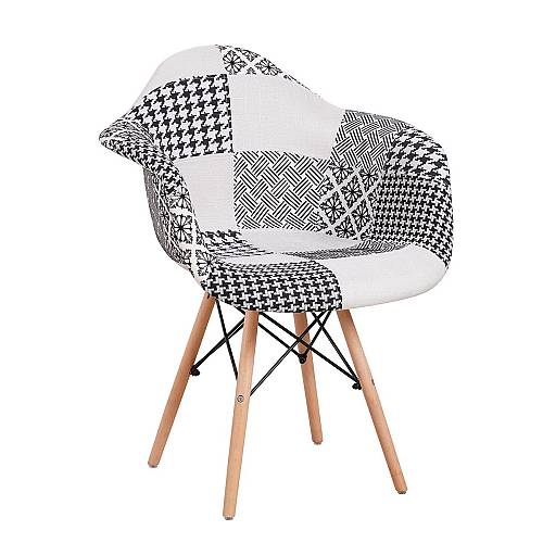 Καρέκλα ArteLibre FALKON Patchwork Ύφασμα/Ξύλο 62x59x82cm