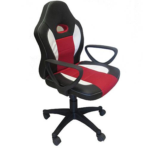Καρέκλα Γραφείου NEWSKILL Μαύρο/Κόκκινο 58x60x90-100cm