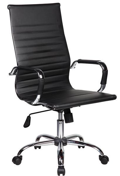VELCO Pro Systems ΚΑΡΕΚΛΑ ΓΡΑΦΕΙΟΥ ΜΑΥΡΗ ΔΙΕΥΘΥΝΤΟΥ -ΔΙΑΣΤΑΣΕΙΣ: 55x53x105/115cm- ΕΠΙΦΑΝΕΙΑ PU