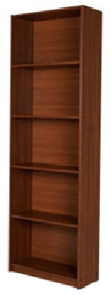 ΡΑΦΙΕΡΑ ΠΕΝΤΕ ΘΕΣΕΩΝ  64x26x182 εκ  SPANISH WALNUT