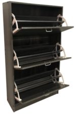 VELCO Pro Systems ΠΑΠΟΥΤΣΟΘΗΚΗ  ΜΕ ΤΡΕΙΣ ΠΟΡΤΕΣ-ΑΕΡΙΖΟΜΕΝΗ ΠΛΑΤΗ 63x24x115 εκ  ΓΚΡΙ ΟΞΙΑ
