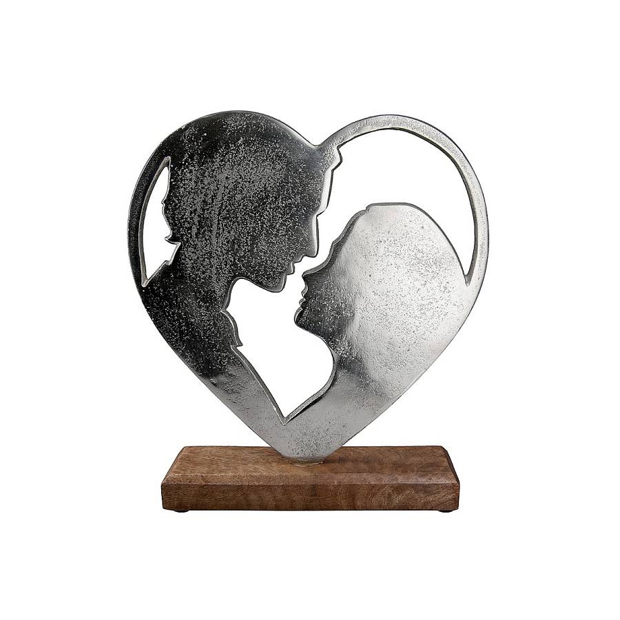 Διακοσμητικό ArteLibre Ερωτευμένοι Σε Βάση Ασημί/Φυσικό Αλουμίνιο/Ξύλο 5x16x19cm Διακοσμητικό ArteLibre Ερωτευμένοι Σε Βάση Ασημί/Φυσικό Αλουμίνιο/Ξύλο 5x16x19cm