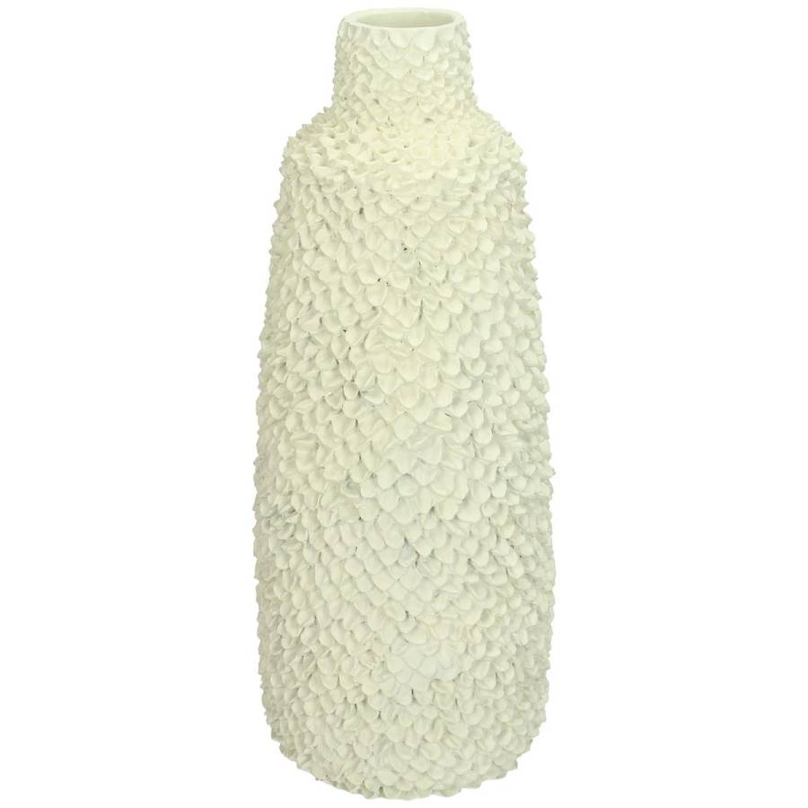 Βάζο ArteLibre Ιβουάρ Polyresin 12.7x12.7x30.7cm