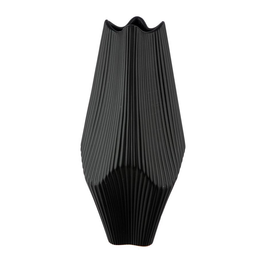 Βάζο Κεραμικό Μαύρο 15X15X30Cm 15X15X30Cm