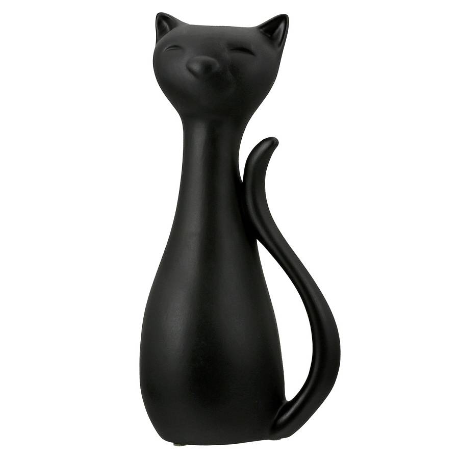 Βάζο Cat Κεραμικό Μαύρο Λευκό PU 2 Pcs. Assorted 15.5x12X34cm