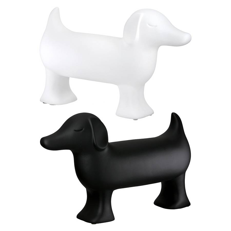 Figure Dog Ceramic Black White 2 Assorted 35X11X23Cm 35X11X23Cm