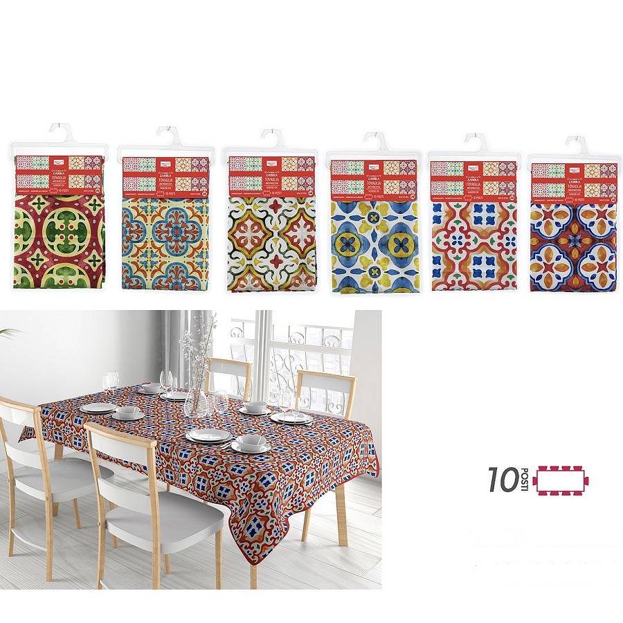 Τραπεζομάντηλο Αδιάβροχο Zahira Πολυέστερ 140x300cm Σε 6 Σχέδια