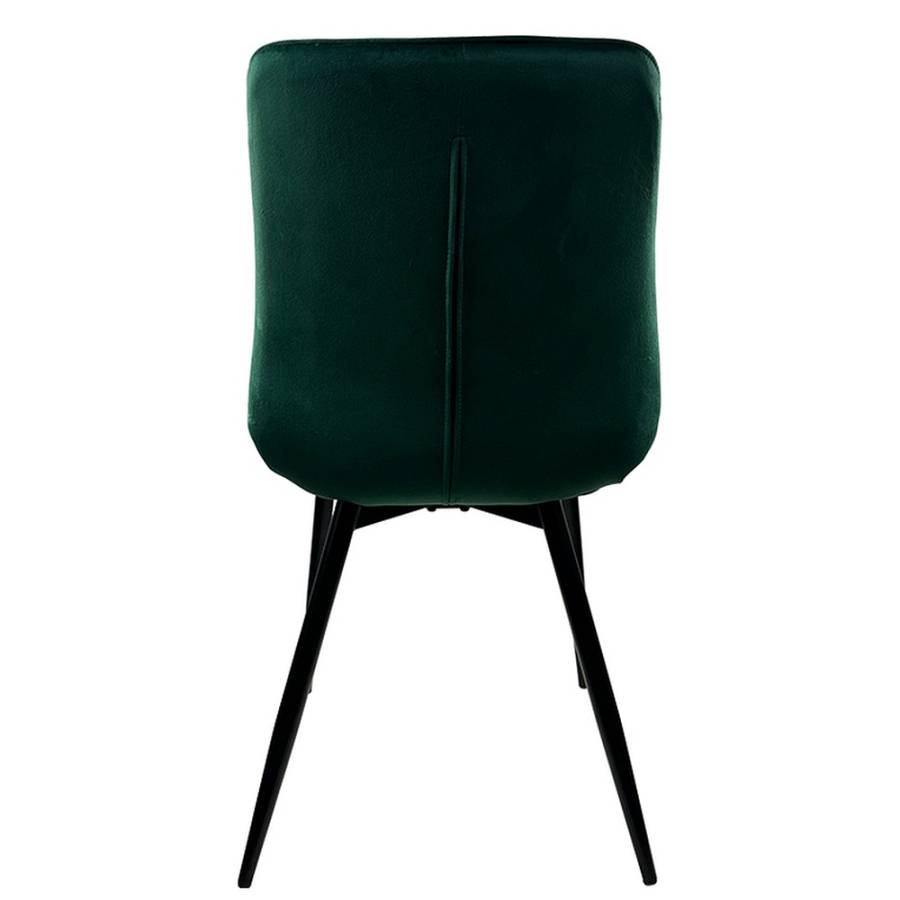 Καρέκλα Τραπεζαρίας ArteLibre BRISA Πράσινο/Μαύρο Βελούδο/Μέταλλο 53x60x85cm