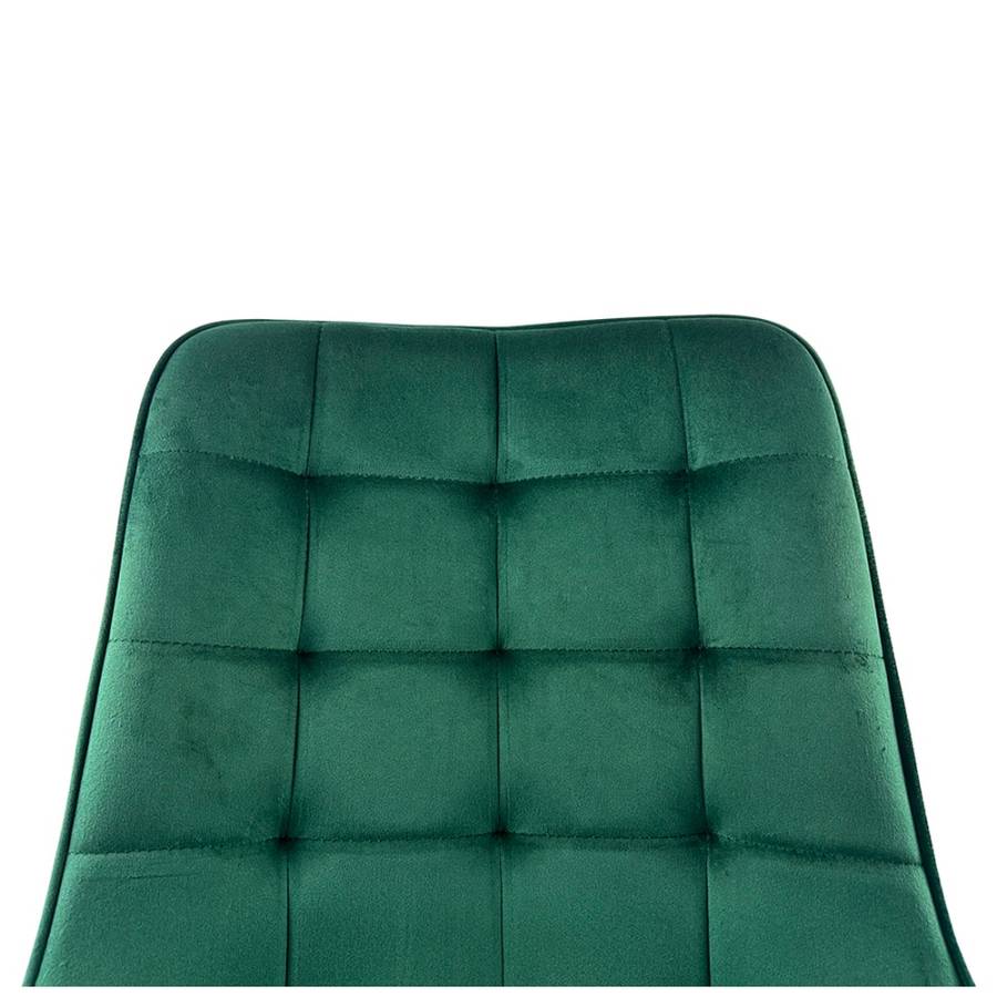 Καρέκλα Τραπεζαρίας ArteLibre BRISA Πράσινο/Μαύρο Βελούδο/Μέταλλο 53x60x85cm