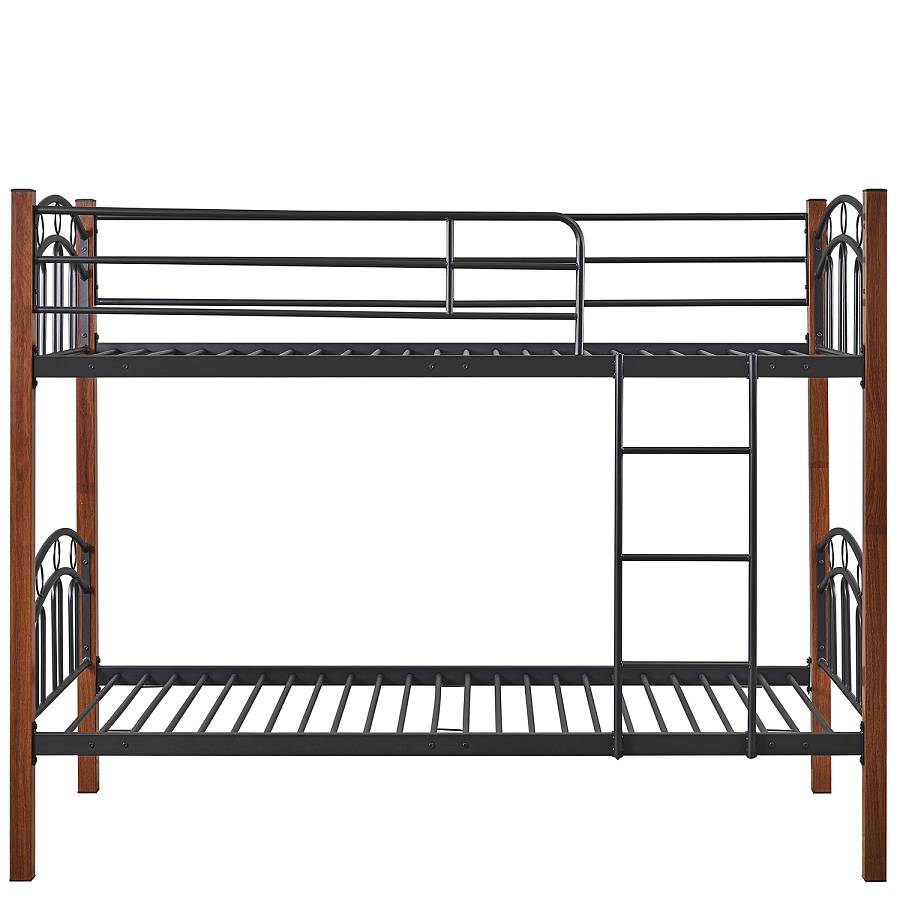 Κουκέτα ArteLibre KETCHUM Μαύρο/Καρυδί Για Στρώμα 90x190cm