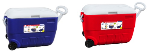 CAMPCOOL ΨΥΓΕΙΟ ΦΟΡΗΤΟ 50Lt. ΜΕ ΡΟΔΕΣ & ΧΕΙΡΟΛΑΒΕΣ ΜΕΤΑΦΟΡΑΣ
