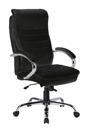 VELCO Pro Systems ΚΑΡΕΚΛΑ ΓΡΑΦΕΙΟΥ ΜΑΥΡΗ ΔΙΕΥΘΥΝΤΟΥ- ΔΙΑΣΤΑΣΕΙΣ: 64x71x110/120cm - ΕΠΙΦΑΝΕΙΑ PU PVC
